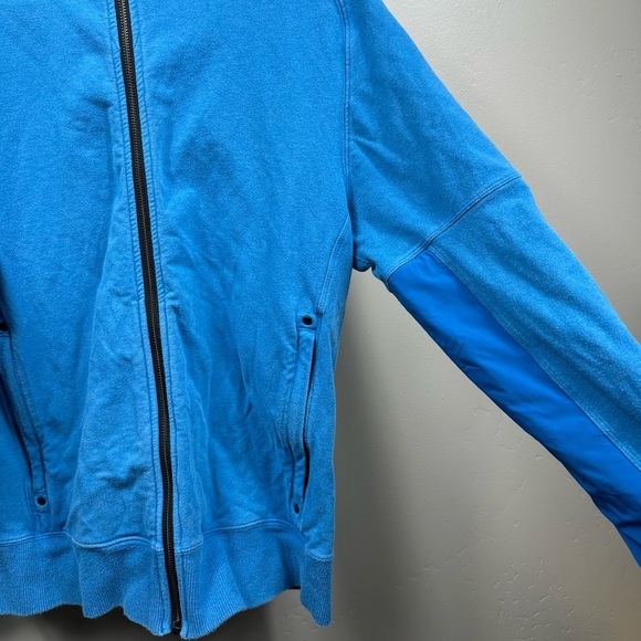 Lululemon Men’s Hooded Zip Up Athletic Jacket Size Medium - Blue - Picture 4 of 6